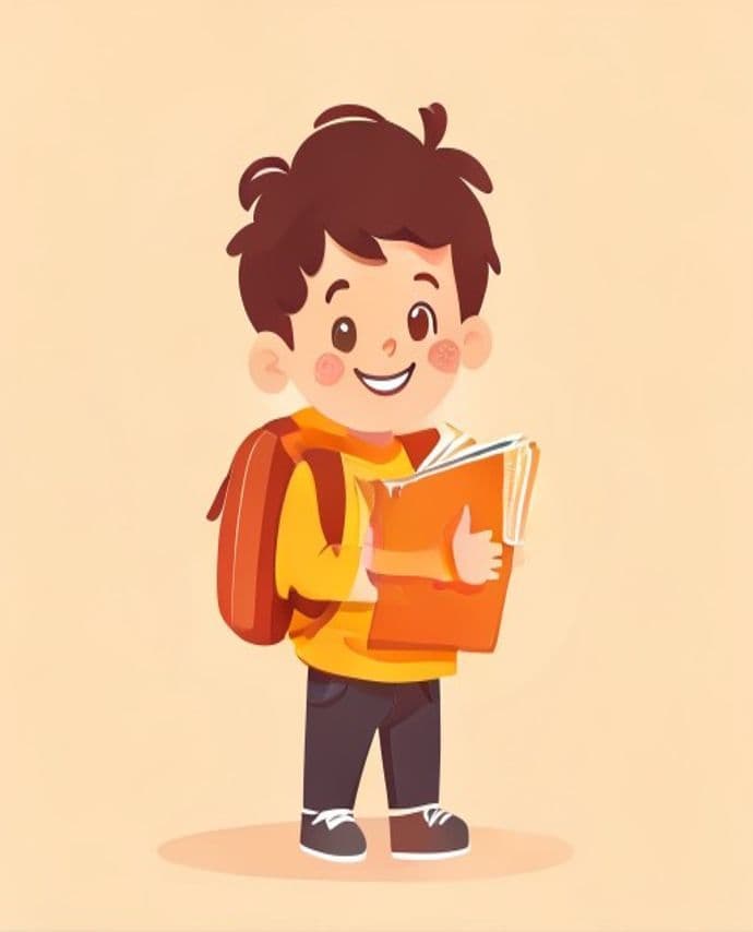 Drawing of a happy student learning with Askarf